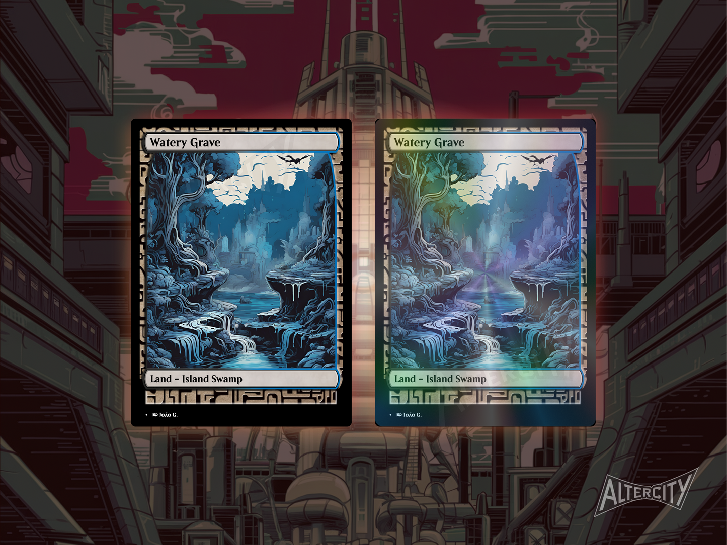 Shock Lands Bundle (v1) - MTG Custom Cards, Commander, Edh and Cedh High Quality Altered Cards - Full Art Alters