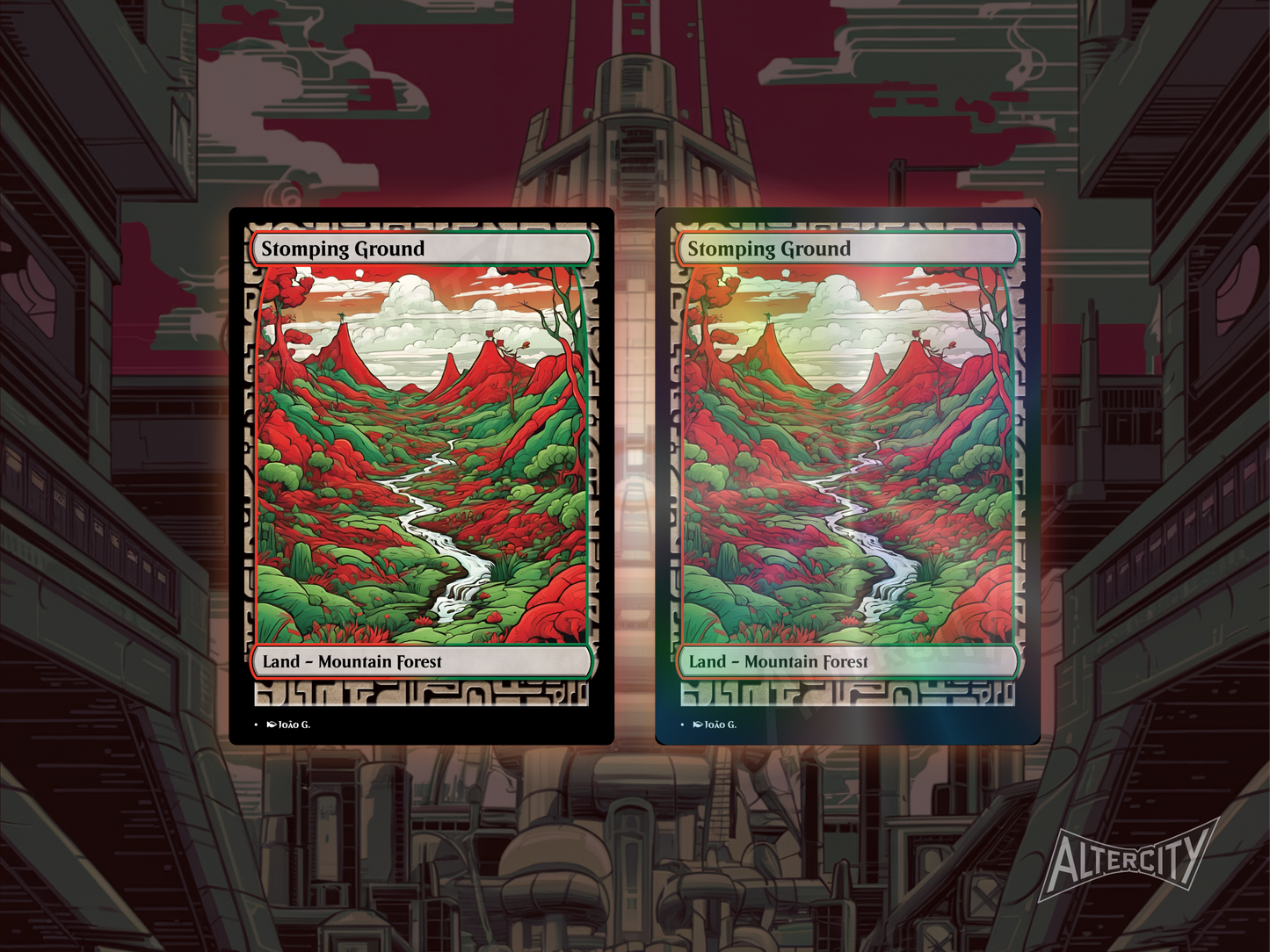 Shock Lands Bundle (v1) - MTG Custom Cards, Commander, Edh and Cedh High Quality Altered Cards - Full Art Alters