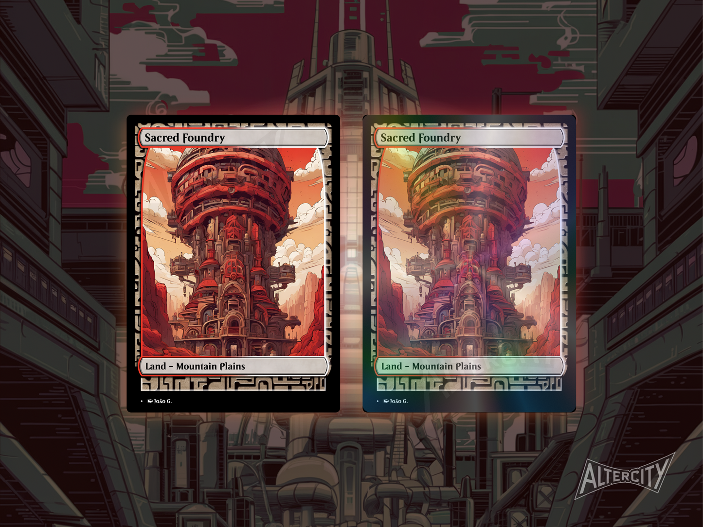 Shock Lands Bundle (v1) - MTG Custom Cards, Commander, Edh and Cedh High Quality Altered Cards - Full Art Alters