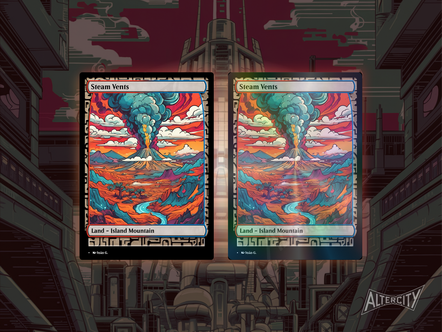 Shock Lands Bundle (v1) - MTG Custom Cards, Commander, Edh and Cedh High Quality Altered Cards - Full Art Alters
