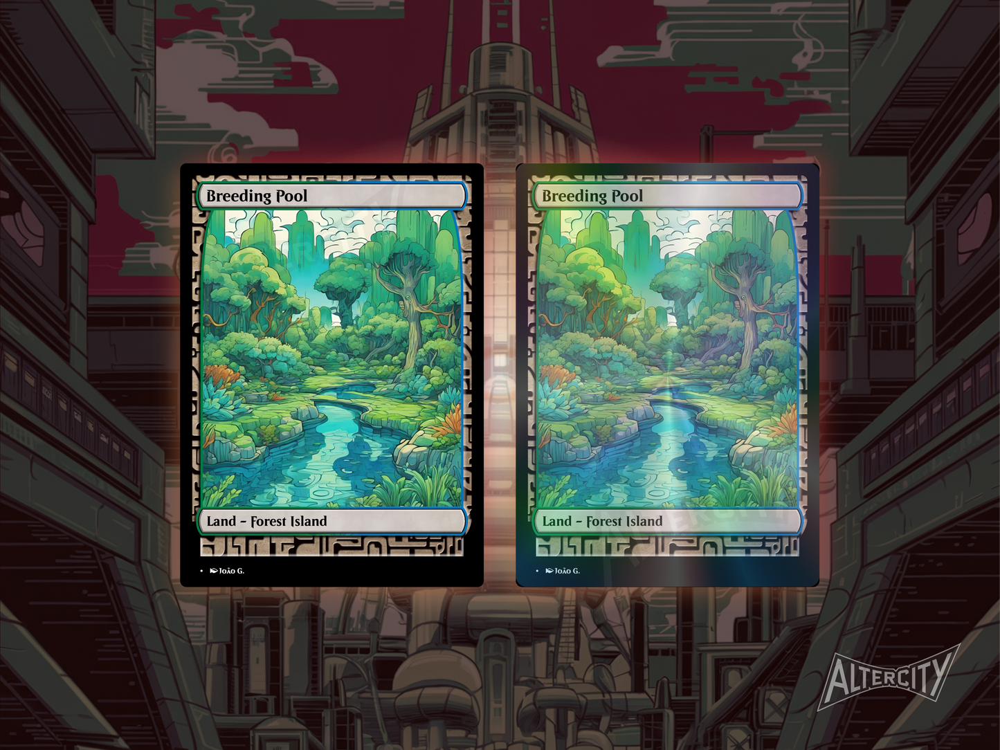 Shock Lands Bundle (v1) - MTG Custom Cards, Commander, Edh and Cedh High Quality Altered Cards - Full Art Alters