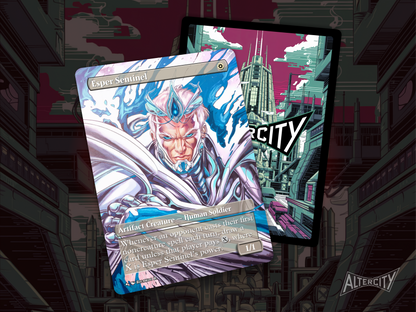 Esper Sentinel - Full Art Borderless - MTG Custom Cards, Commander, Edh and Cedh High Quality Altered Proxies