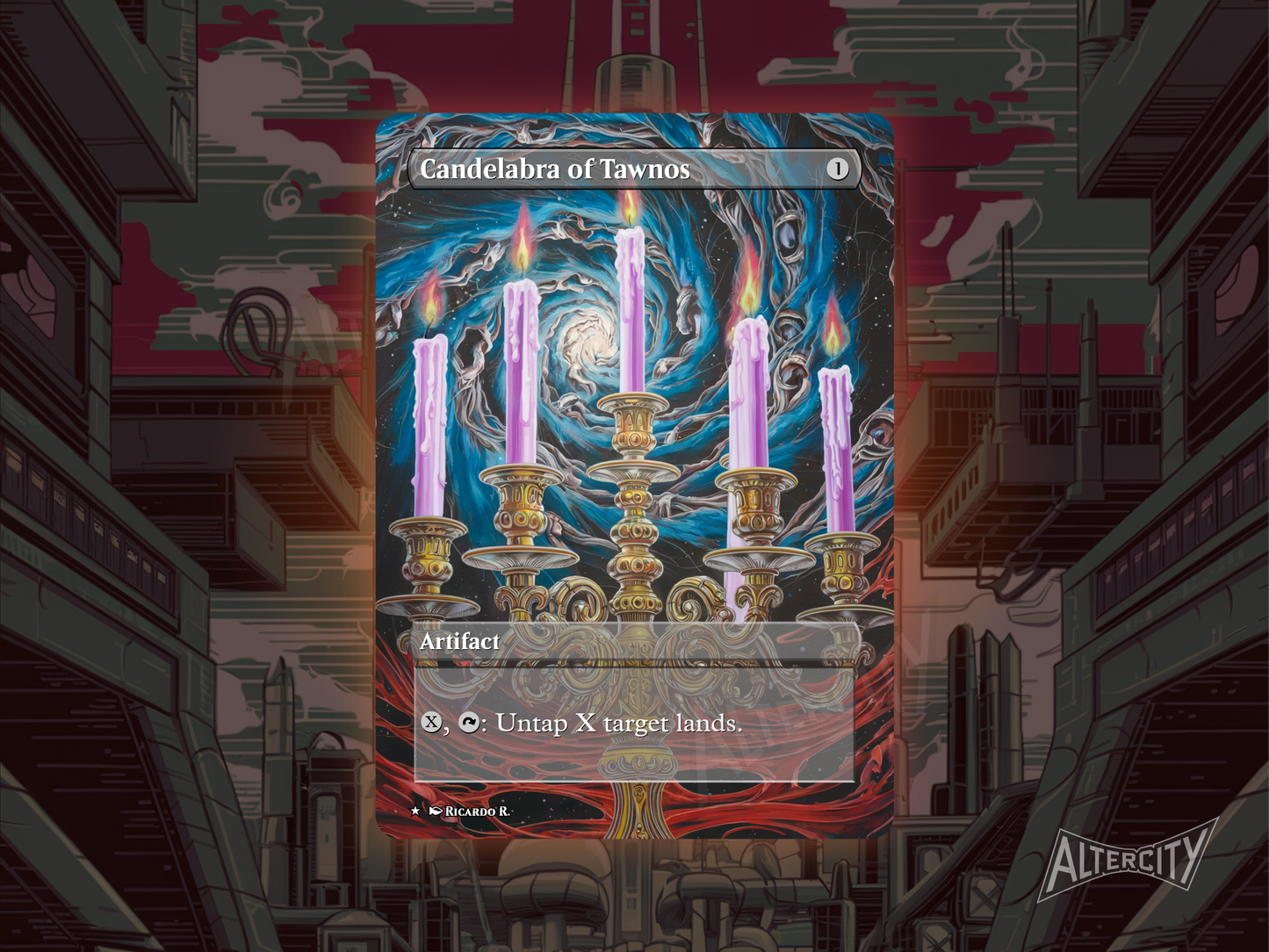 Candelabra of Tawnos - MTG Custom Cards , Commander alternate art - Magic MTG Alters Full