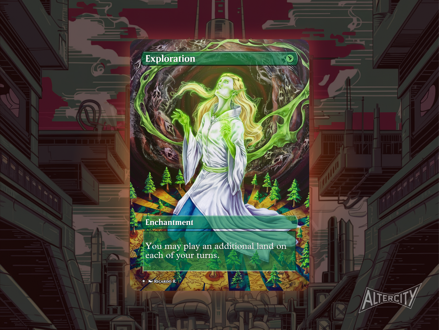 Exploration - MTG Custom Cards, Commander alternate art - Magic MTG Alters Full Art