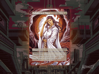 Enlightened Tutor (v2) - Full Art Alter - MTG Custom Cards, Commander, Edh and Cedh High Quality Alters
