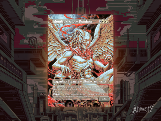 Mondrak, Glory Dominus - MTG Custom Cards , Commander alternate art - Magic MTG Alters Full
