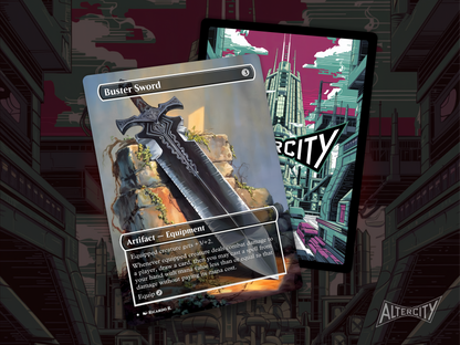 High-resolution Magic proxy of Buster Sword artifact with powerful fantasy-themed design.