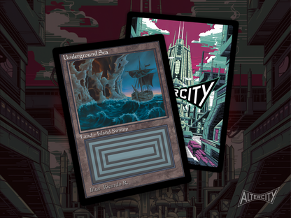 High-quality Magic proxy card featuring vintage frame and dark, atmospheric seascape.