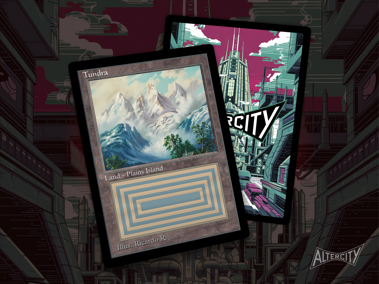 High-quality Magic proxy card featuring classic frame and tranquil tundra landscape under wintry skies.