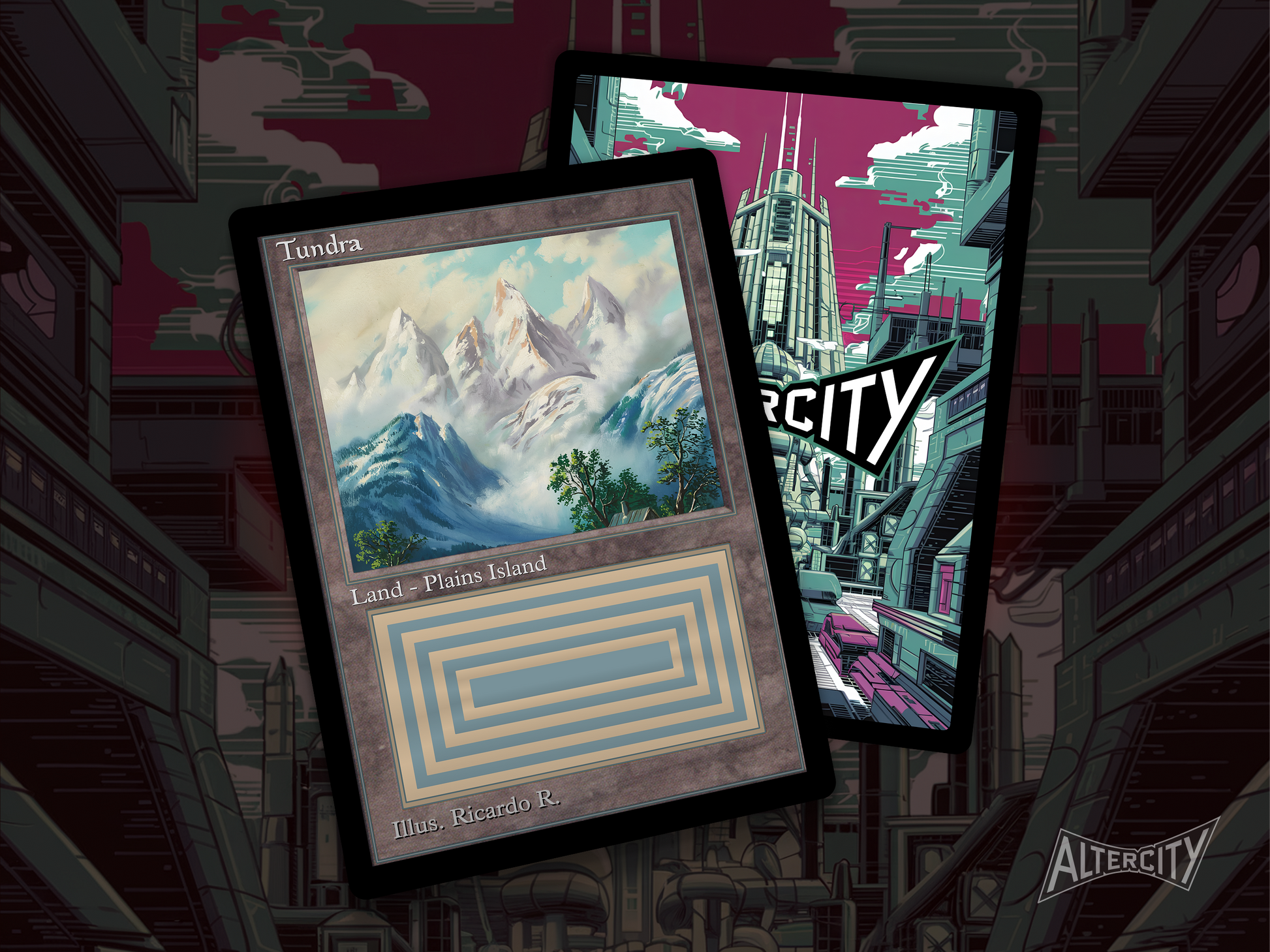 High-quality Magic proxy card featuring classic frame and tranquil tundra landscape under wintry skies.