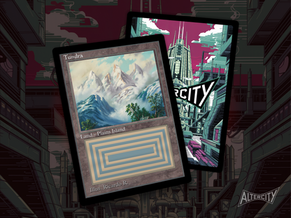 High-quality Magic proxy card featuring classic frame and tranquil tundra landscape under wintry skies.