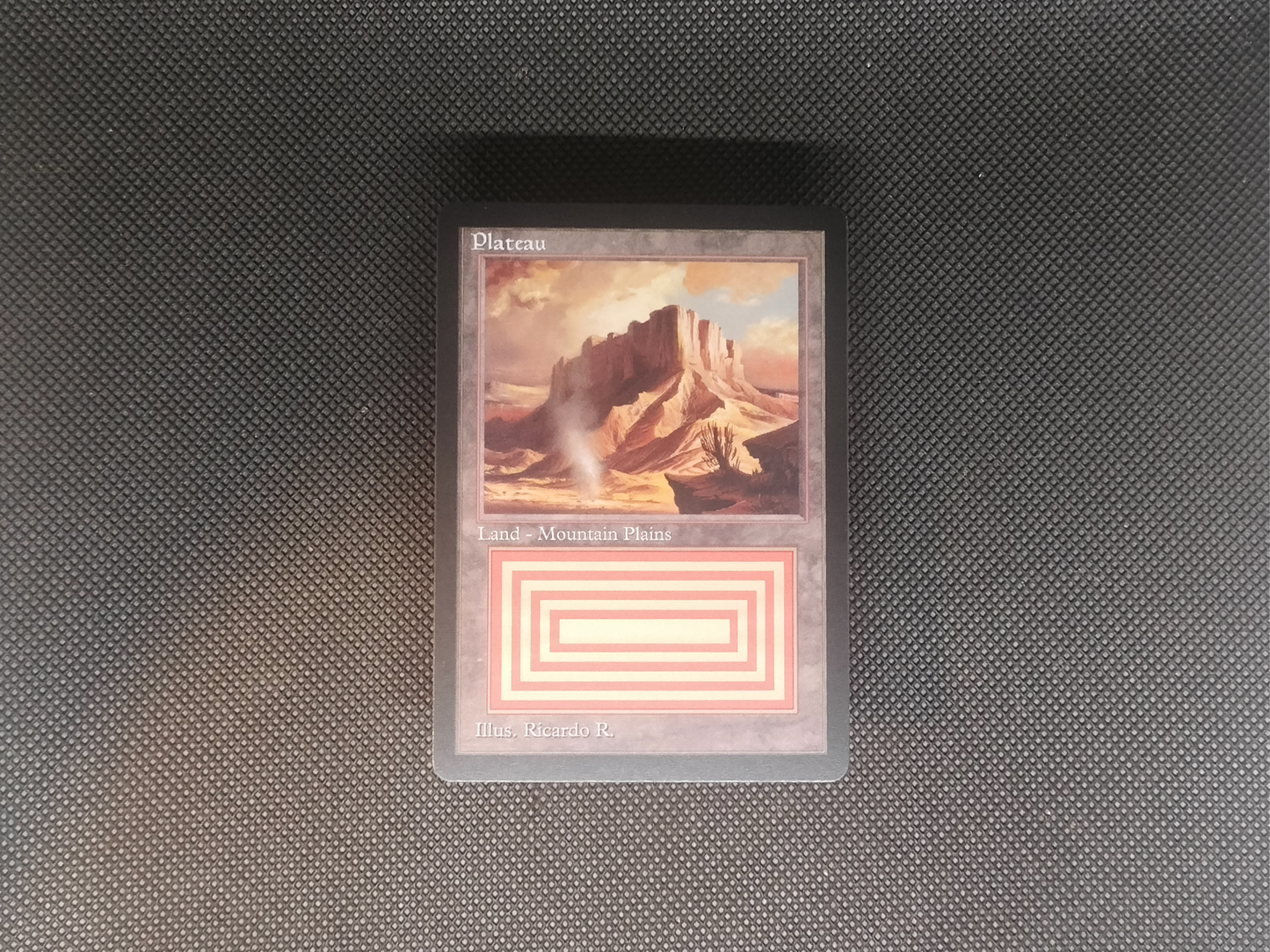 Plateau (v3) - Dual Land Old School Retro Frame Alter - Mtg Custom Cards, Commander, Edh and cEDH High Quality Altered Proxies