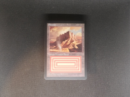 Plateau (v3) - Dual Land Old School Retro Frame Alter - Mtg Custom Cards, Commander, Edh and cEDH High Quality Altered Proxies