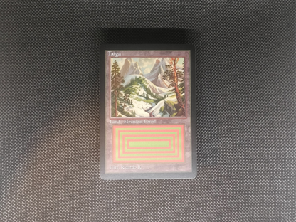 Taiga (v3) - Dual Land Old School Retro Frame Alter - Mtg Custom Cards, Commander, Edh and cEDH High Quality Altered Cards