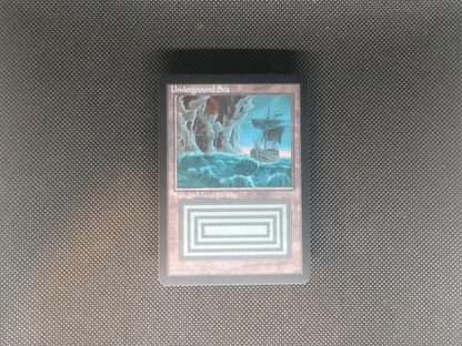 Underground Sea (v3) - Dual Land Old School Retro Frame Alter - Mtg Custom Cards, Commander, Edh and cEDH High Quality Altered Proxies