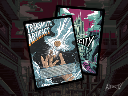 Transmute Artifact (v2) - Full Art Alter - MTG Custom Cards, Commander, Edh and Cedh High Quality Alters