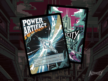 Power Artifact (v2) - Full Art Alter - MTG Custom Cards, Commander, Edh and Cedh High Quality Alters