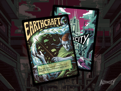 Earthcraft - MTG Custom Cards, Commander alternate art - Magic MTG Alters Full Art