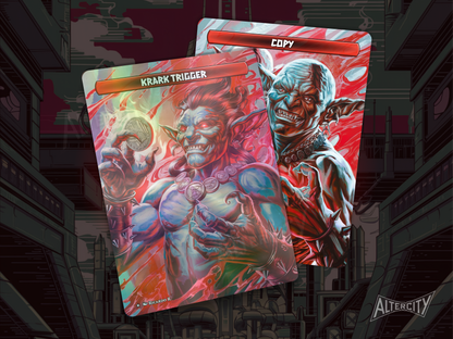 Krark Trigger Double-Sided (v2) - FOIL - 3x Cards - MTG Custom Cards, Commander, Edh and Cedh High Quality Altered Tokens