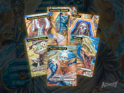 Hashaton Tokens and Triggers Full Pack (v2) - 6x Cards - MTG Custom Cards, Commander, Edh and Cedh High Quality Alters and Tokens