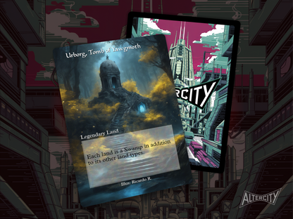 Urborg, Tomb of  Yawgmoth - Full Art Alter - MTG Custom Cards, Commander, Edh and Cedh High Quality Altered Proxies