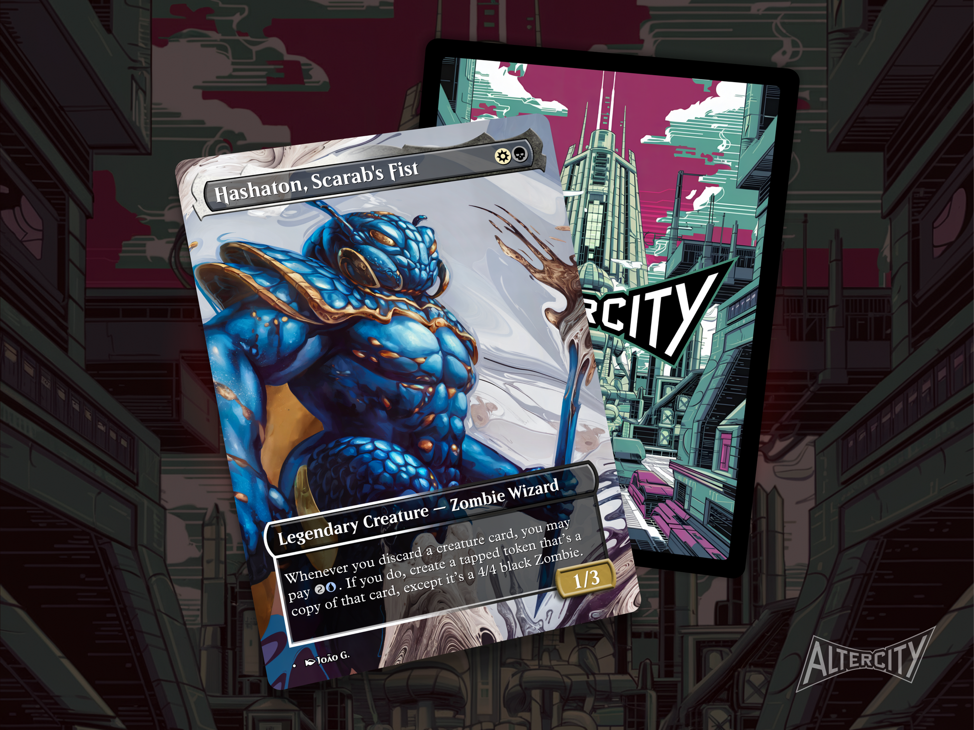 High-resolution Magic proxy of Hashaton for Commander and casual play.