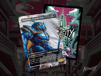 High-resolution Magic proxy of Hashaton for Commander and casual play.