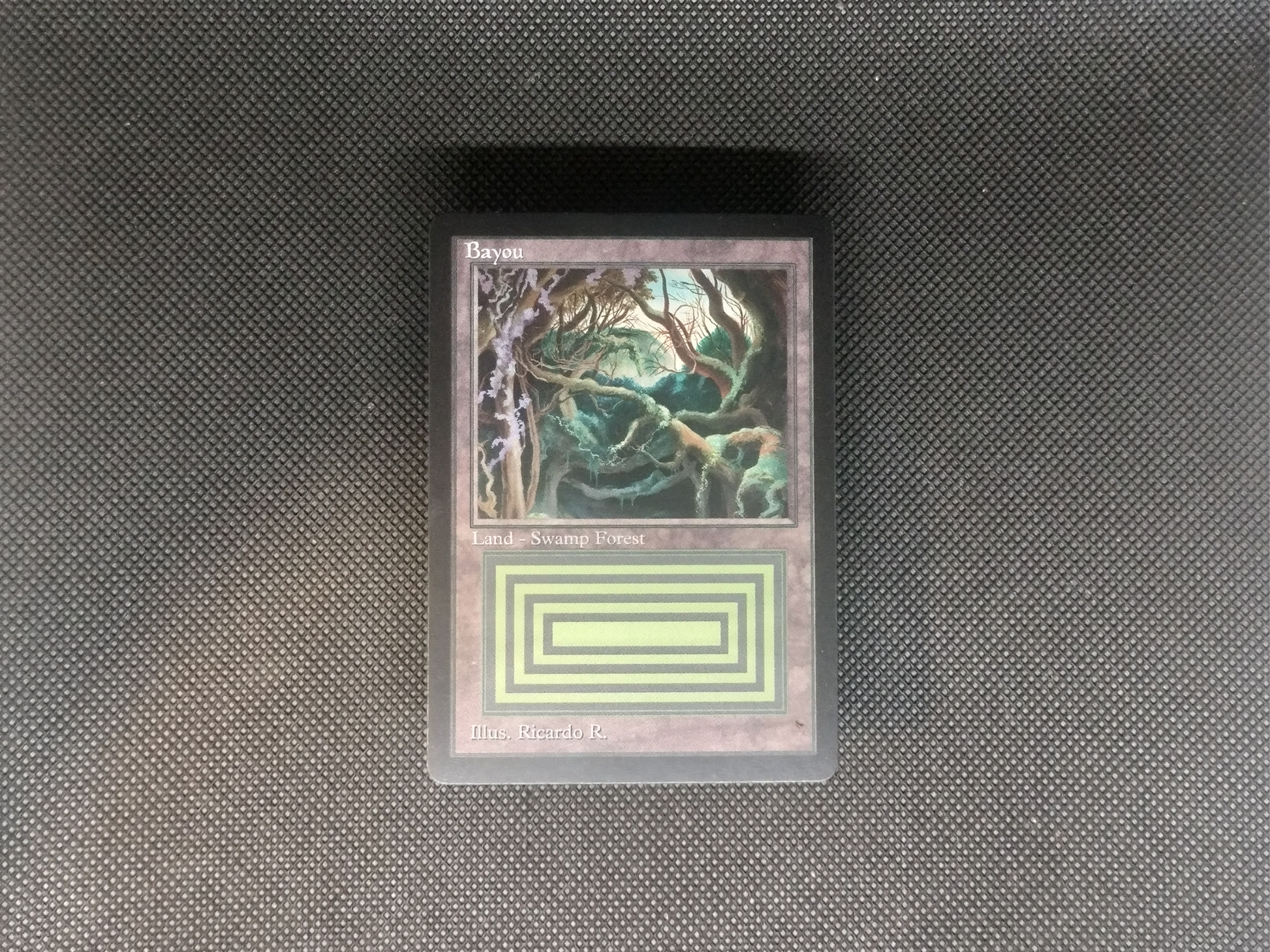 Bayou (v3) - Dual Land Old School Retro Frame Alter - MTG Custom Bayou (v3) - Dual Land Old School Retro Frame Alter - MTG Custom