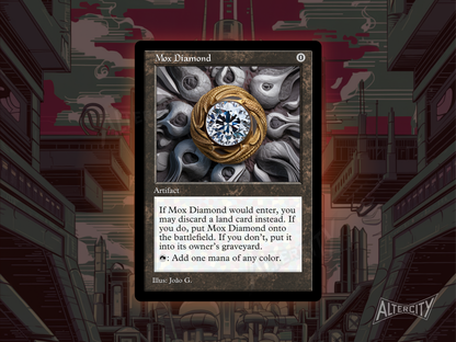 Mox Diamond (v1) - Old Border Retro Frame - MTG Custom Cards, Commander, Edh and Cedh High Quality Alters