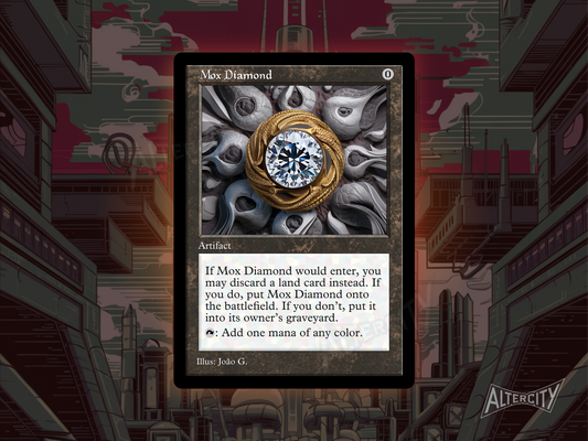 Mox Diamond (v1) - Old Border Retro Frame - MTG Custom Cards, Commander, Edh and Cedh High Quality Alters