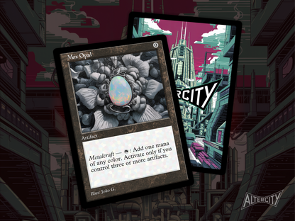 Mox Opal (v1) - Old Border Retro Frame - MTG Custom Cards, Commander, Edh and Cedh High Quality Alters