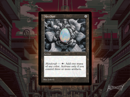 Mox Opal (v1) - Old Border Retro Frame - MTG Custom Cards, Commander, Edh and Cedh High Quality Alters