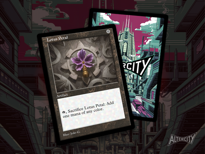 Lotus Petal (v1) - MTG Custom Cards, Commander, Edh and Cedh High Quality Altered Proxies - Old Border Retro Frame