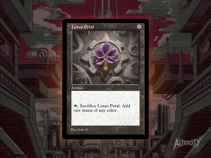 Lotus Petal (v1) - MTG Custom Cards, Commander, Edh and Cedh High Quality Altered Proxies - Old Border Retro Frame