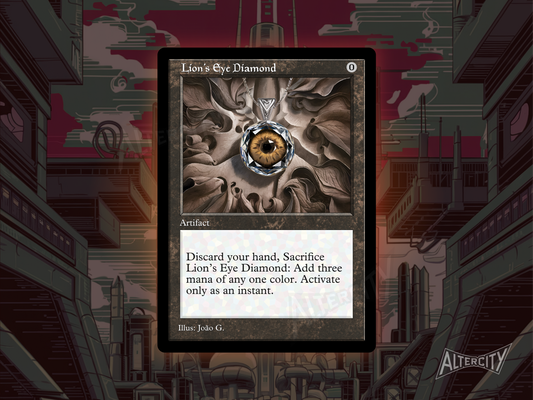 Lion's Eye Diamond (v1) - Old Border Retro Frame - MTG Custom Cards, Commander, Edh and Cedh High Quality Alters
