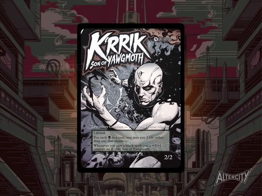 K'rrik, Son of Yawgmoth - Full Art - MTG Custom Cards, Commander, Edh and Cedh High Quality Alters