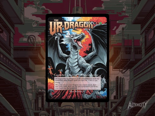 The Ur-Dragon (v2) - Full Art - MTG Custom Cards, Commander, Edh and Cedh High Quality Alters