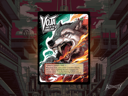 Voja, Jaws of the Conclave - Full Art - MTG Custom Cards, Commander, Edh and Cedh High Quality Alters