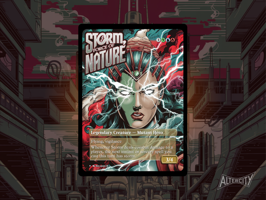 Storm, Force of Nature - MTG Custom Cards , Commander alternate art - Magic MTG Alters Full Art