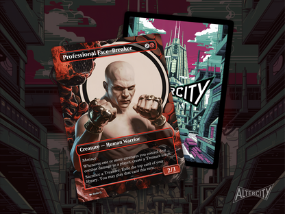 Professional Face-Breaker - Full Art Borderless Alter - MTG Custom Cards, Commander, Edh and Cedh High Quality Altered Proxies