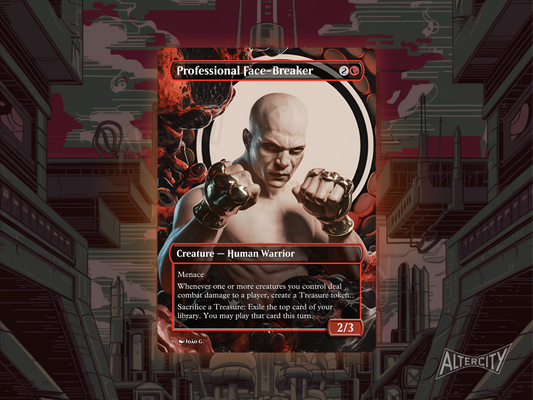 Professional Face-Breaker - Full Art Borderless Alter - MTG Custom Cards, Commander, Edh and Cedh High Quality Altered Proxies