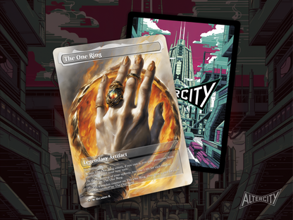 The One Ring (v2) - MTG Custom Cards , Commander alternate art - Magic MTG Alters Full