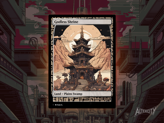Godless Shrine (v1) - Full Art Alter - MTG Custom Cards, Commander, Edh and Cedh High Quality Altered Proxies