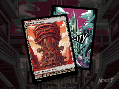 Sacred Foundry (v1) - Full Art Alter - MTG Custom Cards, Commander, Edh and Cedh High Quality Altered Proxies
