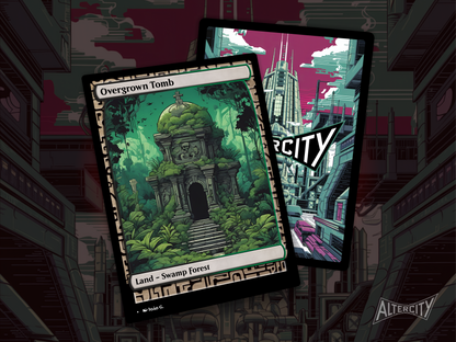 Overgrown Tomb (v1) - Full Art Alter - MTG Custom Cards, Commander, Edh and Cedh High Quality Altered Proxies