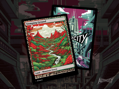 Stomping Ground (v1) - Full Art Alter - MTG Custom Cards, Commander, Edh and Cedh High Quality Altered Proxies