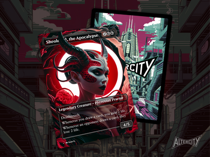 Sheoldred, the Apocalypse (v1) - Full Art Borderless Alter - MTG Custom Cards, Commander, Edh and Cedh High Quality Alters