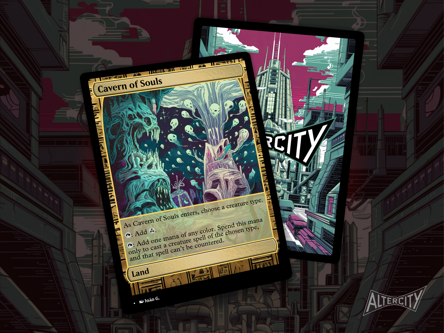 Cavern of Souls (v1) - Full Art Alter - MTG Custom Cards, Commander, Edh and Cedh High Quality Altered Proxies