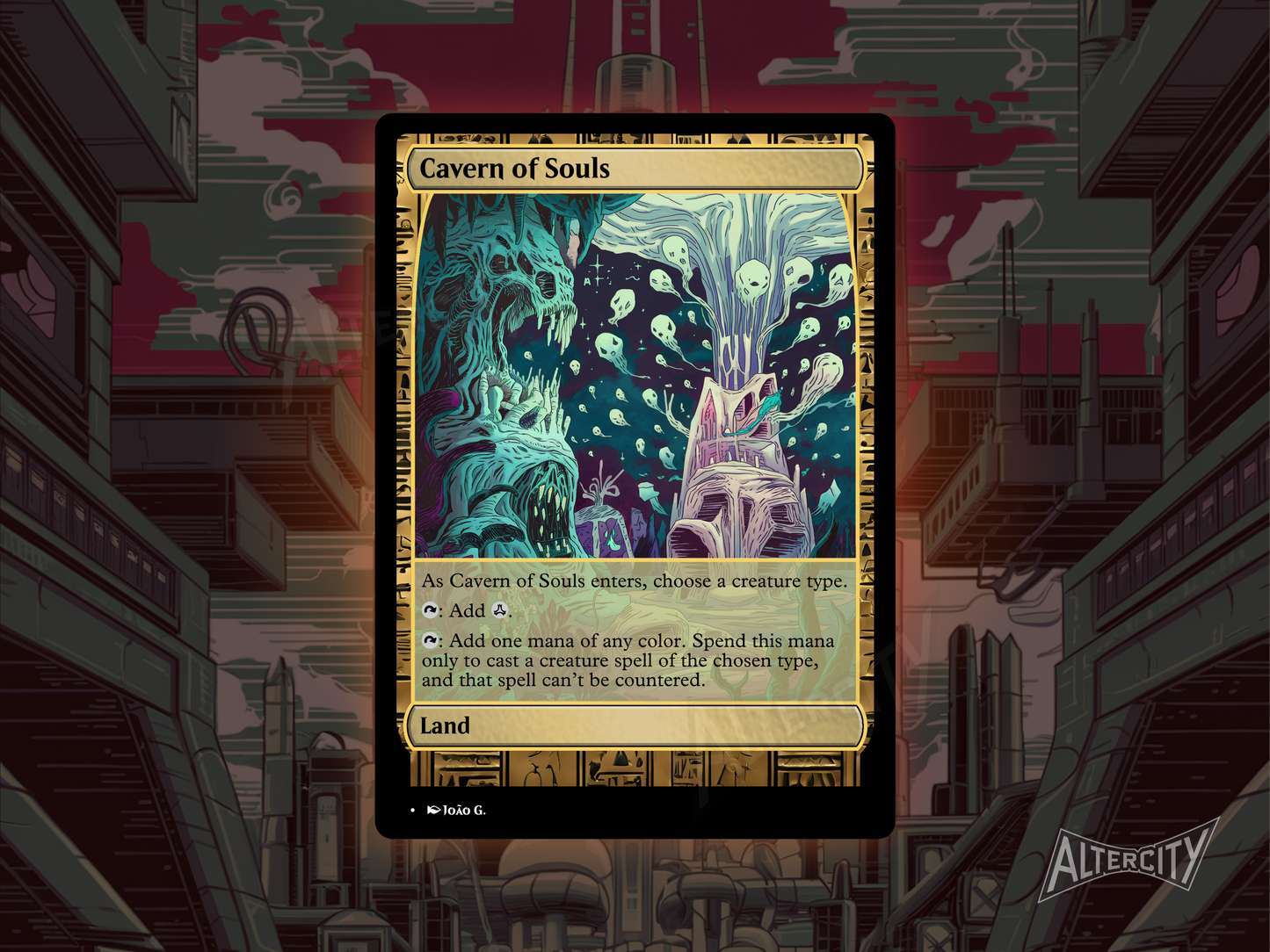 Cavern of Souls (v1) - Full Art Alter - MTG Custom Cards, Commander, Edh and Cedh High Quality Altered Proxies