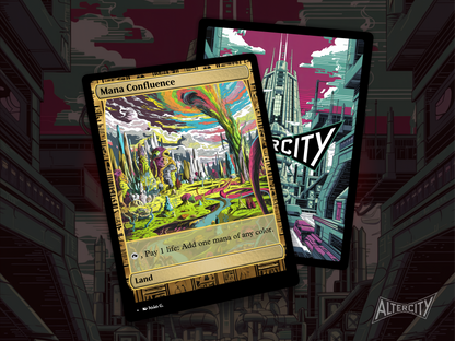 Mana Confluence (v1) - Full Art Alter - MTG Custom Cards, Commander, Edh and Cedh High Quality Alters